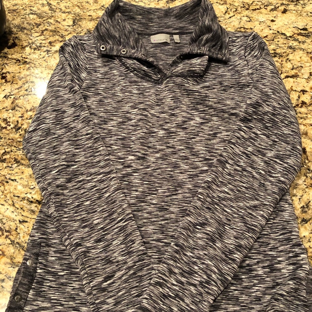 Athleta Space Dyed Fleece Lined Pullover